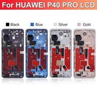 For Huawei P40 Pro LCD Screen with Frame Touch Digitizer Assembly for ELS-NX9 ELS-N04 ELS-AN00 Model