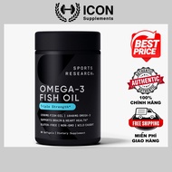 Viên uống Sports Research Omega-3 Fish Oil Triple Strength  - Dầu Cá Hàm Lượng Cao