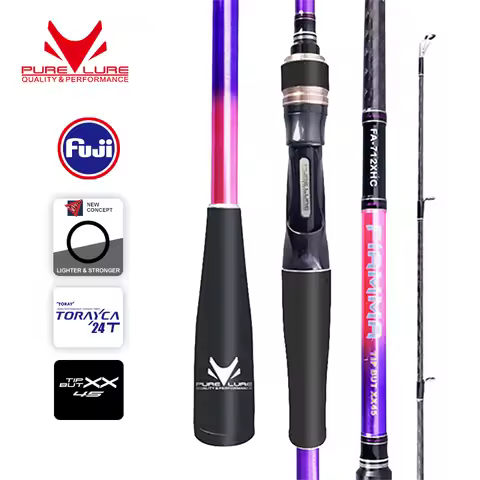 PURELURE FIAMMA High Strength Hard Power Casting Rod HERO 2.2m C732XH Fast Action FUJI Guide Snakehe