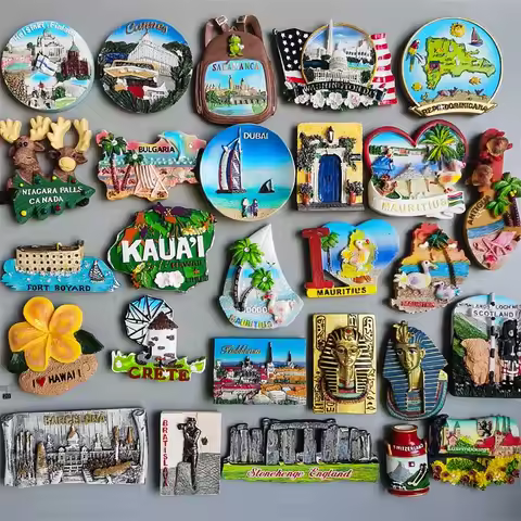 Fridge Magnets Finland Cannes Bulgaria Canada USA Crete Egypt Switzerland Luxembourg Tourist Souveni