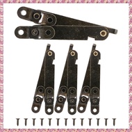 (Q W V D) Furniture Box Rotatable Folding Lid Support Hinge Bronze Tone 4Pcs