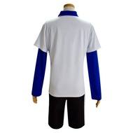 Hunter × Hunter Cosplay Killua Zoldyck Cosplay Full Anime T-shirt Costume Halloween Stage Play Costu