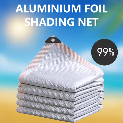 99% Aluminum Foil Shading Net, Car sunshade, Building Insulation, Greenhouse Protection, Outdoor Ten