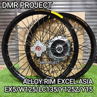 [EXCEL ASIA FRONT MINI] EX5/W125/LC135/Y125Z/Y15 ALLOY RIM EXCEL ASIA HUB CUSTOM FRONT HUB ALLOY