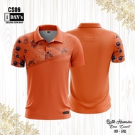 JERSI BATIK HUMAIRA CS06 - OREN CARROT