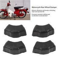 [LMC] 4 Pcs Motorcycle Rear Shock Absorber Cushion Set Rubber Reduce Vibration For C70 S90 CL90 CT90