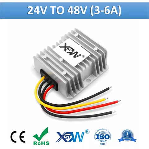 XWST DC DC 24v to 48v 3A 5A 6A Step Up Boost Module 48volt DC Voltage Converter For Electronic Bike 