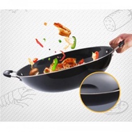 dining plate✧OSUKI Non Stick Wok Pan With Cover 38cm