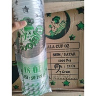 Jago Cup 18oz and 22oz SLIM Flat 7 grams contains 50 pcs of/slop