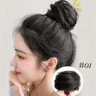 Black Synthetic Invisible Straight Curly Hair Ring Girls Hair Hairpiece Accessories Fashion V4a4