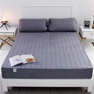 【Hot sale】 Waterproof Fitted Bedsheet High Quality Bed Sheet Single/Queen/King Size Bedsheet Set