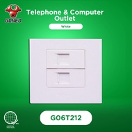 BULL 2 Gang Telephone & Internet Combined Socket G06T212