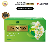 Trà xanh Túi Lọc Hương Hoa Nhài Twinings Green Tea Jasmine - Hộp 25 Gói 1.8G