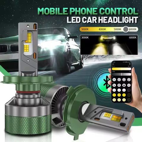 XTG H7 LED Headlight AI Mobile APP Control 1500W 3000K-8000K Smart LED Chip High Power for H4 H7 900