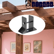 GLENES Post Support Bracket, Steel Black Deck Railing Support, Support Premium Heavy-Duty 4x4 Inch/6