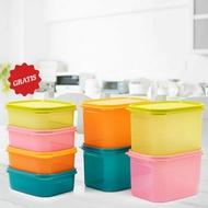 Tupperware - RECTANGULAR SET 2l/850ml Retail - Milk Sugar Cake Jar Lunch Box - PREMIUM Quality Multifunction Box - Cheap