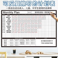 Monthly Planner Daily Planner Wall Sticker Work Time Planning Clockwork Table Schedule Time Manageme