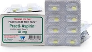 Wallcur Practi-Aspirin 81mg Single Dose for Oral Use (48 Tablets) - Simulation Product for Medical T