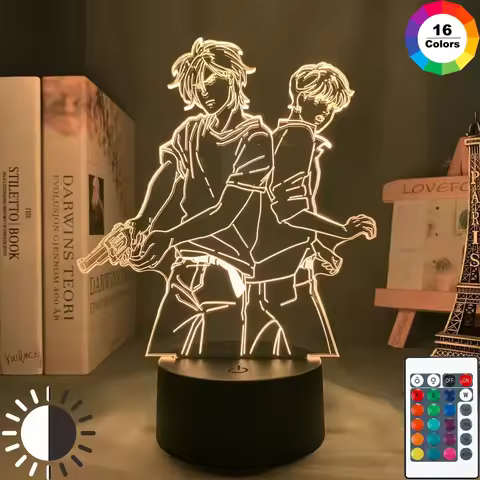 Banana Fish Led Night Light Anime for Bedroom Decor Child Kids Birthday Gift Manga Gadget Dropshippi