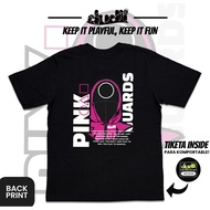 Dudli Graphic Tees | Pink Guards - Player 456 | Squid Game Artwork Casual/Streetwear Black T-shirt