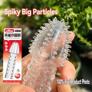 condom for men berduri tebal condom Kondom Tahan Lama Reusable Crystal Condoms Penis Sleeve Kondom L