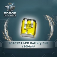 New Cell 2pcs 3.7v 30mah  401012 Polymer Lithium  for tws earbud watch battery lithium