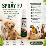 Spray Luka Kucing Cream Kurap Sporo Luka Bisul Fungus Spray PS Herbs F7 Nano Spray Syampu Kucing Ant