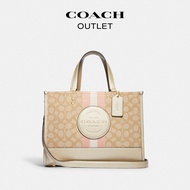 [new] COACH/Coach Ole women's bag classic logo striped DEMPSEY handbag