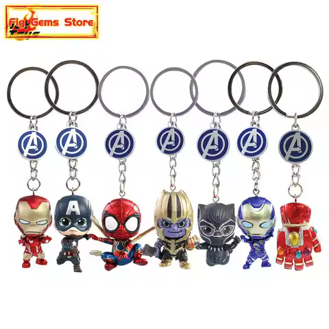 HotToys FANTHFUL Marvel Avengers Endgame Cosbaby Keychain Captain America Thanos Iron Man Spider Man