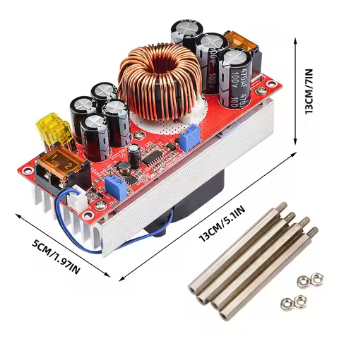 DC-DC Boost Converter Step Up Power Supply Module 10-60V to 12-90V Adjustable Voltage Charger 1800W 