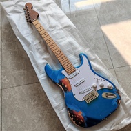Retro 6 Strings Single Rocking Electric Guitar,Alder Body&Roasted Maple Neck HG693
