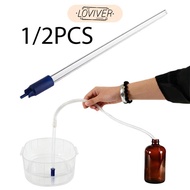 LOVIVER Bottle Filler Bottling Wand 13.78inch Clear for Beer Wine Bottle Filler