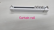 Curtain railings 290 cm col.white powder coated mounted on wall/ceiling