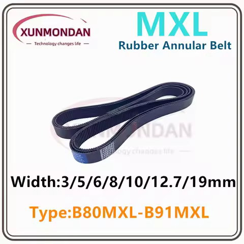 MXL High torqueTiming Belt B80/B81/B82/B83/B84/B85/B86/B87/B88/B89/B90/B91 Width 3/5/6/10/19mm For3D