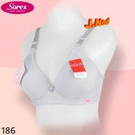 J186 Sorex Bra for Teenagers, Thin Foam, No Underwire, Medium Cup, Size 36 - 42, Three Hooks