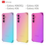 Samsung Galaxy A06 5G A26 A36 A56 Rainbow Shockproof Case Cover Back TPU Silicone Soft Casing Phone