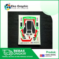 Decal Sticker Crimson Glory Alitalia