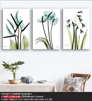 กรอบรูป ธรรมชาติ ดอกไม้ ข้อความ กรอบลอยแคนวาส ดอกไม้ ข้อความ กรอบรูปแต่งผนัง ตกแต่งคอนโด ตกแต่งบ้า