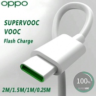 สายชาร์จ USB C 65W 5A สายชาร์จข้อมูลเร็ว Supervooc สายชาร์จอุปกรณ์เสริมโทรศัพท์สำหรับ OPPO Reno 8 7