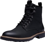 Boots for Men Casual Waterproof Mens Boots Retro Lace Up Motorcycle boots, Chukka8039-black, 8