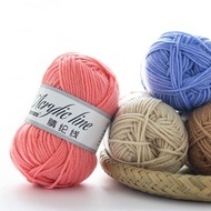 Benang Kait 4ply Akrilik Crochet yarns no. 51-65 Knitting Yarn co Wool Chunky Wool Roving Scarf Acry