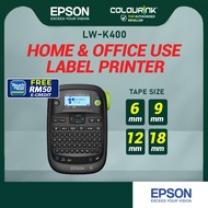 Epson LW-K400 Portable Handheld Label Printer with Adapter Barcode Laminted Sticker Tape similar PT-