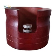 Impact Resistant 54mm Portafilter Holder Rack Wooden Stand Bottomless Espresso Tool