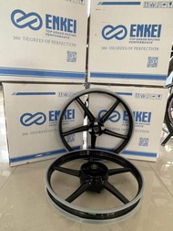 522 Enkei Mags 5 Spokes For sniper150/155 Y15 Front Disc Brake 4 Holes Rear Disc 5 Holes 1.6*1.6*17
