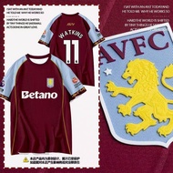 world cup jersey argentina jersey Spring 2026 Aston Villa Football Short-sleeved T-shirt Men's and W