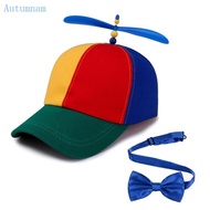 AUTU Children Baseball Caps+Bow Tie Set Dopamine Look Harajuku Casual Caps for Kids Performances Hat