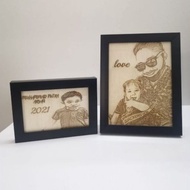 wooden photo frame custom made size 18x13cm and 18x23cm