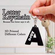 3D Printed Personalized KeyChain | Personalized Letter Keychain | Alphabet keychain