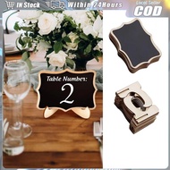10PCS Mini Chalkboard Small Chalk Board with Easel Stand Wooden Blackboard for Price Tag Wedding Par