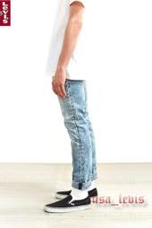 【高價新款28-38腰】美國LEVIS Skinny 510 重磅彈性淺藍雪花水洗合身窄管小直筒牛仔褲511